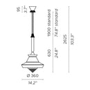 Contardi Calypso Guadaloupe Outdoor Pendant Light | All Square Lighting