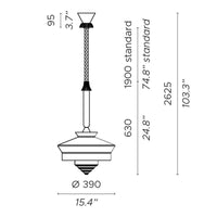 Contardi Calypso Martinique Outdoor Pendant Light | All Square Lighting