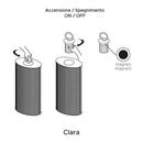 Contardi Clara Large Battery Outdoor Floor Lamp | All Square Lighting