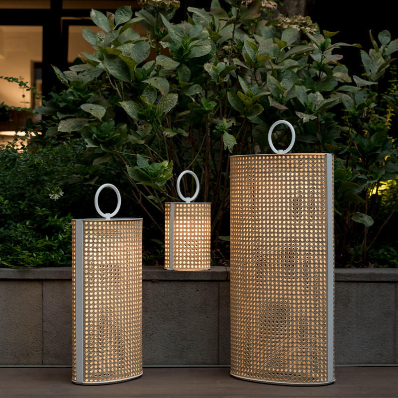 Contardi Clara Medium Battery Outdoor Floor Lamp | All Square Lighting