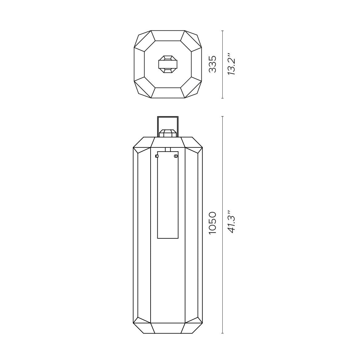 Contardi Cube Large Lantern Lamp | All Square Lighting