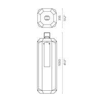 Contardi Cube Large Lantern Lamp | All Square Lighting