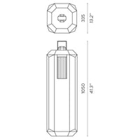 Contardi Cube Large Outdoor Floor Lamp | All Square Lighting
