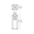 Contardi Cube Small Outdoor Battery Floor Lamp | All Square Lighting
