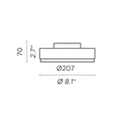 Contardi Discus Small Ceiling Light | All Square Lighting