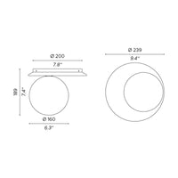 Contardi Emma Ceiling Light | All Square Lighting