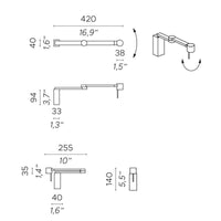 Contardi Manhattan Wall Light | All Square Lighting