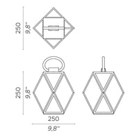 Contardi Muse Small Battery Outdoor Floor Lamp | All Square Lighting