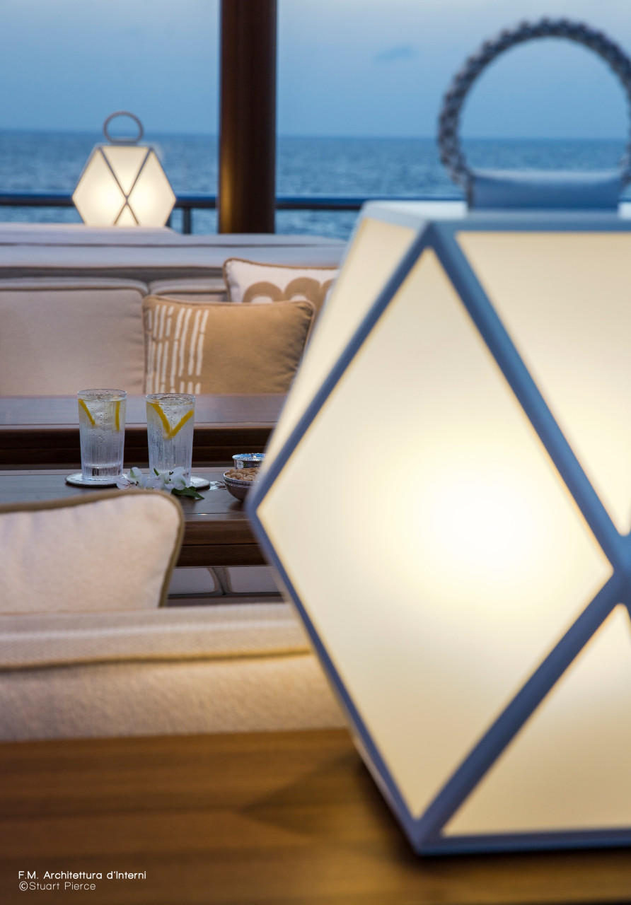 Contardi Muse Small Battery Outdoor Floor Lamp | All Square Lighting