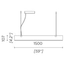 Contardi Stick Large Pendant Light | All Square Lighting
