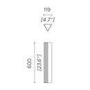 Contardi Stick Medium Wall Light | All Square Lighting