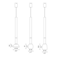 Contardi Tenebra Outdoor Pendant Light | All Square Lighting