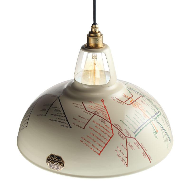 Original 1933 Design Large “Underground Map” Pendant Light