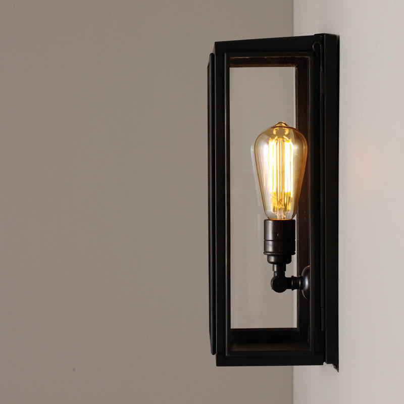 Original BTC Box Medium External Glass Wall Light | All Square Lighting