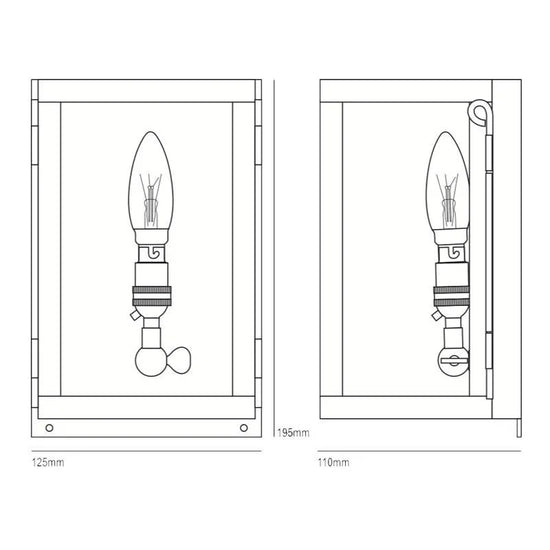 Box Miniature Wall Light