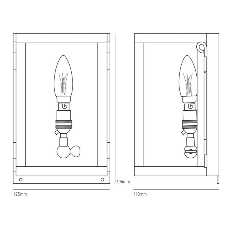 Box Miniature Wall Light
