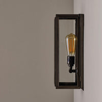 Original BTC Box Narrow External Glass Wall Light | All Square Lighting
