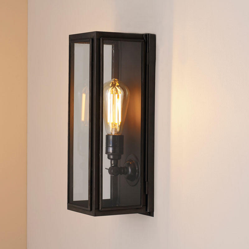 Original BTC Box Narrow External Glass Wall Light | All Square Lighting