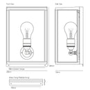 Original BTC Box Small External Glass Wall Light | All Square Lighting