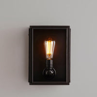 Original BTC Box Small External Glass Wall Light | All Square Lighting