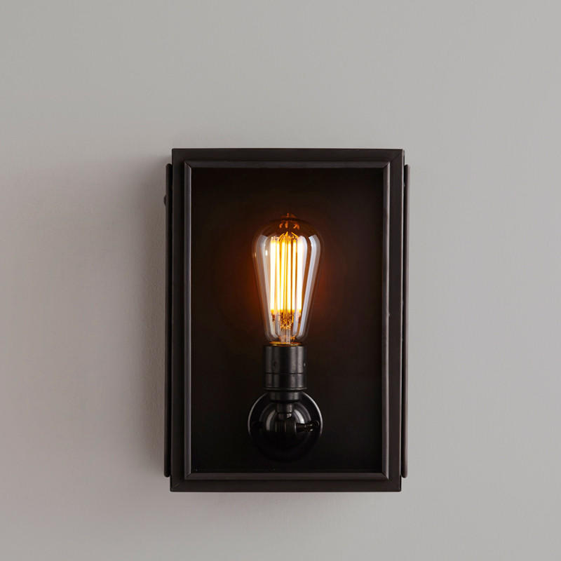 Original BTC Box Small External Glass Wall Light | All Square Lighting