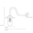 Original BTC Bracket 7677 Swan Neck Wall Light | All Square Lighting