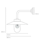 Original BTC Bracket 7680 Right Angle Wall Light | All Square Lighting