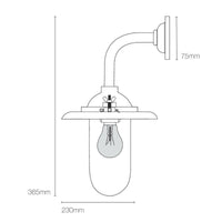 Original BTC Bracket 7685 Angle Wall Light | All Square Lighting