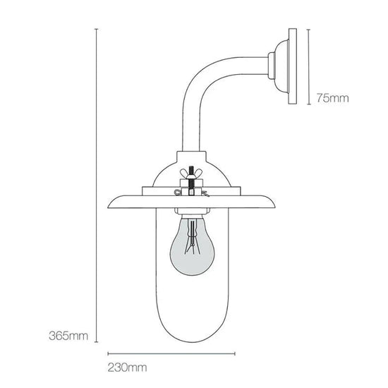 Bracket 7685 Angle Wall Light