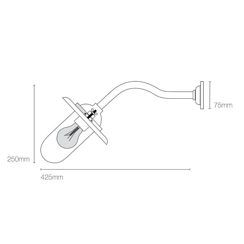 Bracket 7685 Canted Wall Light