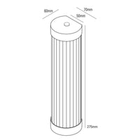 Original BTC Extra Narrow Pillar 27 Wall Light | All Square Lighting