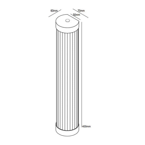 Extra Narrow Pillar 40 Wall Light