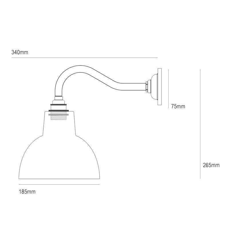 Glass York Wall Light