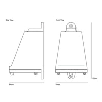 Original BTC Mast 0751 Wall Light | All Square Lighting