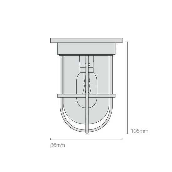 Miniature Ship’s Companionway 7203 Ceiling Light