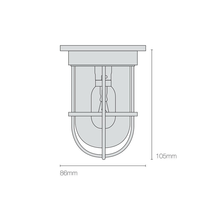Miniature Ship’s Companionway 7203 Ceiling Light