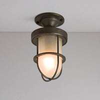 Original BTC Miniature Ship’s Well Glass 7204 Ceiling Light | All Square Lighting