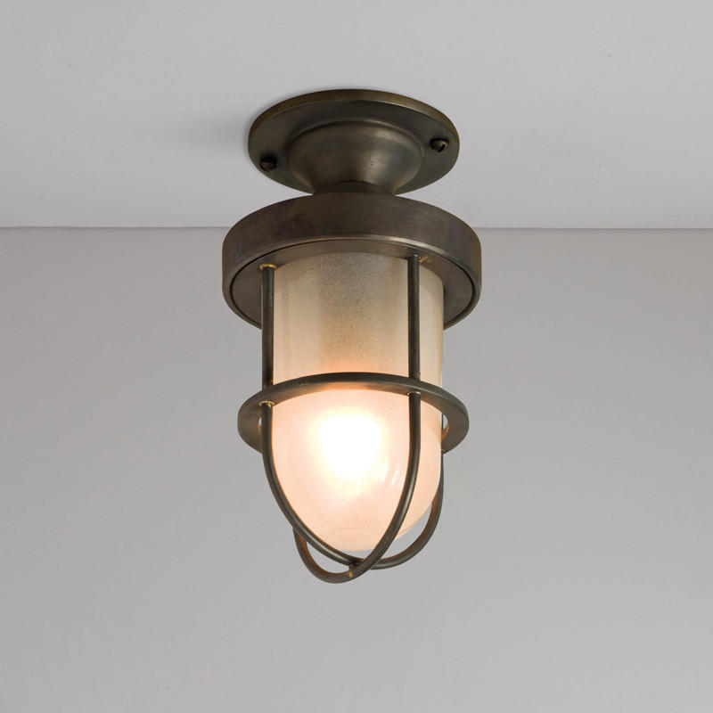 Original BTC Miniature Ship’s Well Glass 7204 Ceiling Light | All Square Lighting