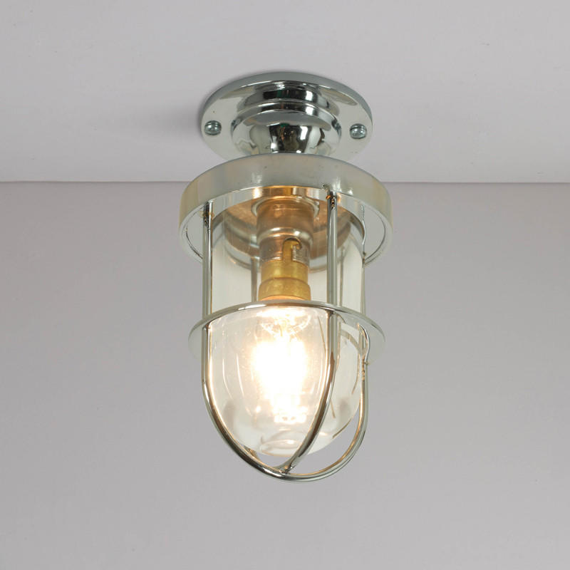 Original BTC Miniature Ship’s Well Glass 7204 Ceiling Light | All Square Lighting