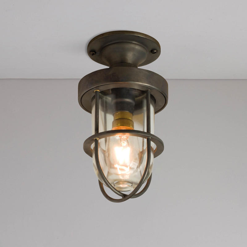 Miniature Ship’s Well Glass 7204 Ceiling Light