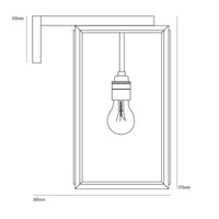 Original BTC Portico Small Wall Light | All Square Lighting