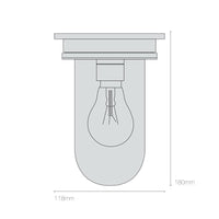 Original BTC Ship’s Companionway 7202 Ceiling Light | All Square Lighting