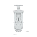 Original BTC Ship’s Well Glass 7204 Ceiling Light | All Square Lighting