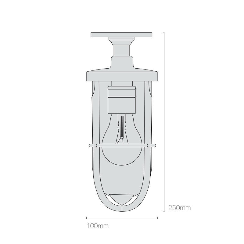 Ship’s Well Glass 7204 Ceiling Light