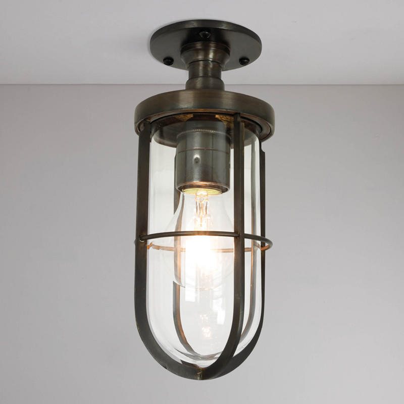 Original BTC Ship’s Well Glass 7204 Ceiling Light | All Square Lighting