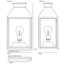 Original BTC Wall Lantern Wall Light | All Square Lighting