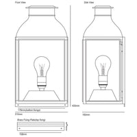 Original BTC Wall Lantern Wall Light | All Square Lighting