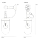 Original BTC Well Glass Wall Light | All Square Lighting