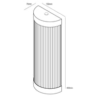 Original BTC Wide Pillar 40 LED Wall Light | All Square Lighting