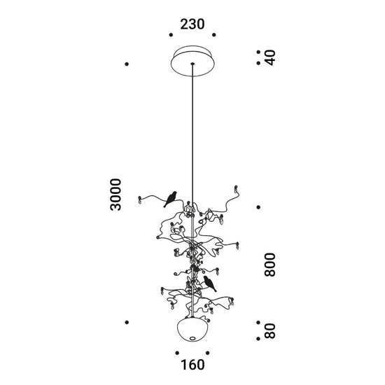 Louis XIV 1 Pendant Light